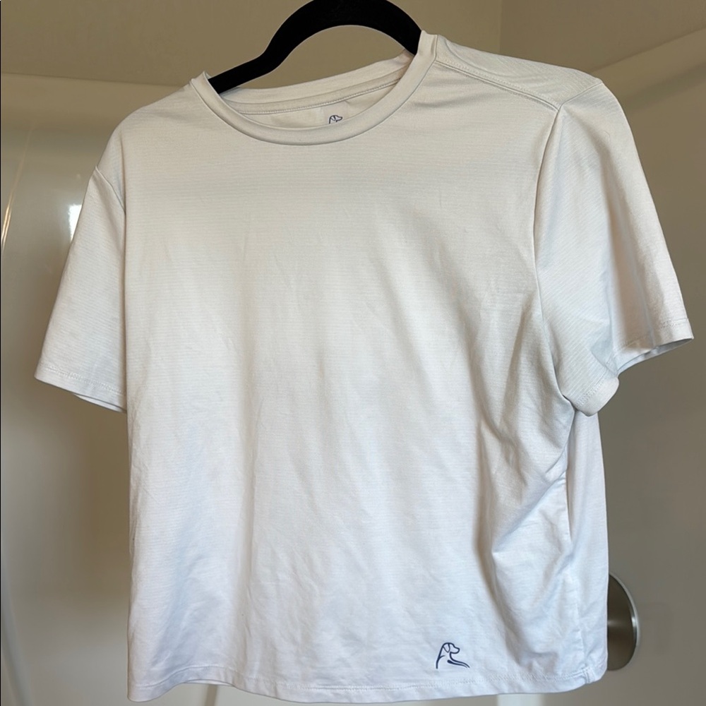Rhoback White Crop Top Tee